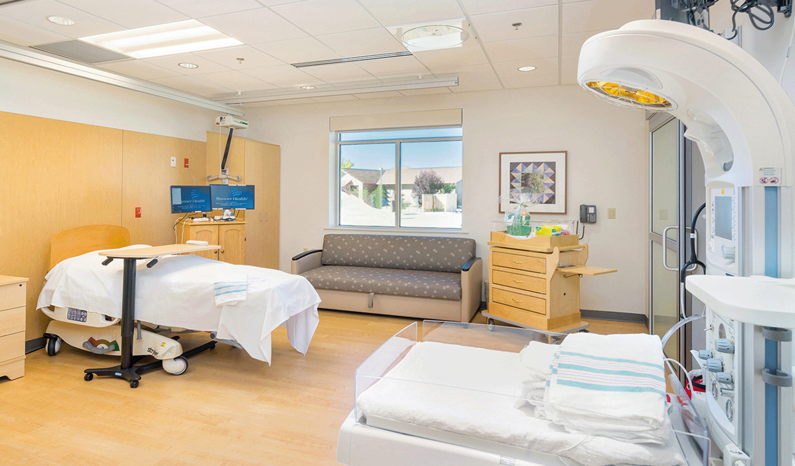 Interior view of patient room at the Washakie Medical Center